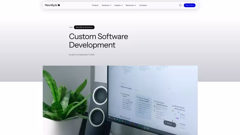 Neonbyte article showing header